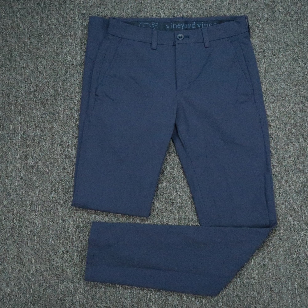 Vineyard Vines Pants Mens 28x32 Blue Performance Stretch Lightweight Trouser